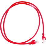 Коммутационный шнур патч-корд IEK ITK, категория 5е,UTP, 1м, красный PC04-C5EU-1M (артикул 19639596) – фото 1