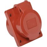 Скрытая розетка IEK 414, 3Р+РЕ, 16А, 380В, IP44, ИЭК PSR42-016-4 (артикул 15164595) – фото 1