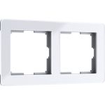 Рамка на 2 поста WERKEL W0022701 Acrylic белый a059314 (артикул 23197839) – фото 1
