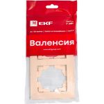 Двухместная рамка EKF Валенсия, кремовая PROxima EWM-G-302-20 (артикул 16359671) – фото 1