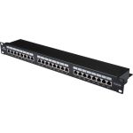 Коммутационная панель DATAREX категория 5е, ftp, 19 дюймов, 1u, 24хrj45, 568a/в, черный DR-4101 (артикул 24668739) – фото 1