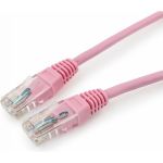 Многожильный патч-корд Cablexpert UTP кат.5e, 0.5м, литой, розовый PP12-0.5M/RO (артикул 15933254) – фото 1