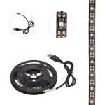 Светодиодная лента Lamper 5В, smd2835, 4,8Вт/м, 60 led/м, 2700k, 8мм, 3м, с usb коннектором, черная, ip20 141-2004 (артикул 28214036) – фото 1