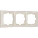 Рамка на 3 поста WERKEL W0032003 Snabb basic слоновая кость a051296 (артикул 22952373) – фото 1