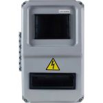 Пластиковый учетно-распределительный навесной корпус KRZMI ВЩУ 3/8 дверь IP55 4651117990201 (артикул 22349043) – фото 1