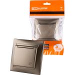 Розетка TDM 2П+З 16А 250В IP44 с крышкой бронза Лама SQ1815-0726 (артикул 20826999) – фото 1