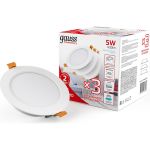 Комплект светильников Gauss Elementary Downlight круг 5W 430lm 4000K IP20 95х38 монтаж белыйL 9100420205T (артикул 20845239) – фото 1