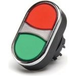 Головка для кнопки Emas сдвоенной красно-зеленой ровной BDK20KY (артикул 16909171) – фото 1