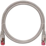 Шнур NIKOMAX, S/FTP 4 пары, категория 6a, 7х0,165 мм, серый, 0,15 м NMC-PC4SA55B-001-C-GY (артикул 16393111) – фото 1