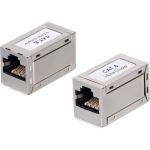 Проходной адаптер Cabeus RJ45-RJ45 (8p8c), категория 6, экранированный CA-8p8c-C6-SH (артикул 26008229) – фото 1