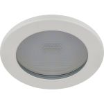 Влагозащищенный встраиваемый светильник ЭРА KL95 WH GX53, IP44, белый Б0055809 (артикул 26677196) – фото 1