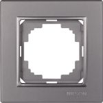 Рамка NILSON одноместная антрацит Alegra metallic 25160091 (артикул 16352013) – фото 1