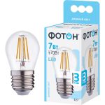 Светодиодная филаментная лампа ФОТОН LED FL P45 7W E27 4000K 23983 (артикул 23395641) – фото 1