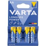Батарейка Varta LONGLIFE POWER (HIGH ENERGY) LR6 AA BL4 Alkaline 1.5V (4906) (4/80/400) 04906121414 (артикул 25775331) – фото 1