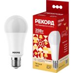 Светодиодная лампа РЕКОРД LED А70-U 25W Е27 3000К 25035 (артикул 24610335) – фото 1