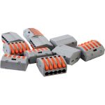 Строительно-монтажная клемма Volsten V02-9w-222-415 (СМК, 5 проводов до 4 мм, 32А, 450 В, 10 шт., серый.) 15221 (артикул 29831492) – фото 1