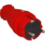 Силовая прямая вилка TP Electric каучук Красный 16A, 240В, IP44 3101-301-1600 (артикул 20711385) – фото 1