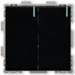 Двухклавишный выключатель CGSS черный Практика PL-W102-BCM (артикул 20033086) – фото 1