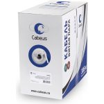 Кабель витая пара (UTP) Cabeus категория 5e, 1 пара (24 AWG), одножильный (solid), LSZH нг(А)-HF, серый (500 м) UTP-1P-Cat.5e-SOLID-LSZH-GY-500 (артикул 26147639) – фото 1