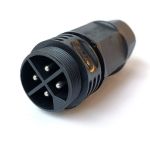 Водостойкий 4-полюсный промышленный разъём TTAF Elektronik вилка 250V 20A IP68 WPM-0400M20 (артикул 17745358) – фото 1