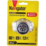 Фонарь Navigator NPT-H04-3AAA, налобный, 4 режима, 7LED, блистер 94916 (артикул 16288070) – фото 1