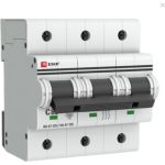 Автоматический выключатель EKF PROxima ВА 47-125, 3P, 80А, 15кА SQmcb47125-3-80C (артикул 16208796) – фото 1