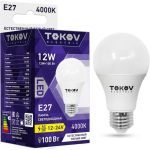 Светодиодная низковольтная лампа TOKOV ELECTRIC 12Вт А60 4000К Е27 12/24В TKE-A60-E27-12-4K-12/24 (артикул 25224891) – фото 1