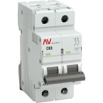 Автоматический выключатель EKF AVERES AV-6, 2P, 63A, 6kA, SQ mcb6-2-63C-av (артикул 16126590) – фото 1