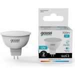 Лампа Gauss Elementary MR16 12V 9W 700lm 4100K GU5.3 LED 1/10/100 11529 (артикул 29978546) – фото 1