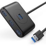USB концентратор Ugreen хаб 4 х USB 3.0, 1 м, цвет черный 20291 (артикул 26136359) – фото 1