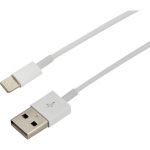 Кабель USB REXANT Lightning для iPhone 1м с чипом белый 18-0000 (артикул 21956182) – фото 1