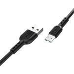 Кабель USB 2.0 Hoco X33, AM/MicroBm, черный, 1м, 4А 6931474709141 (артикул 19968682) – фото 1