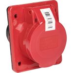 Кабельная розетка EKF 16А 3Р+N+Е IP44 скрытая 380В 415 ЭКФ ps-415-16-380 (артикул 15223927) – фото 1