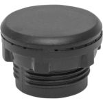 Заглушка для отверcтия 22мм EKF черная упак. (10 шт) PROxima pb-22-black (артикул 23315037) – фото 1