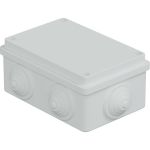 Распределительная коробка Экопласт JBS120 о/п 120x80x50, 6 выходов, IP55 цвет белый 44008W-1 (артикул 23435955) – фото 1