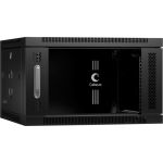 Телекоммуникационный настенный шкаф Cabeus 19" 6U цвет черный SH-05F-6U60/60-BK (артикул 25921463) – фото 1