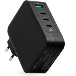 Блок питания TopOn GaN 130W 3 Type-C PD, PPS, USB QC Черный TOP-GaN-130WB (артикул 24992193) – фото 1