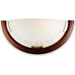 Бра SONEX стекло, E27, 100W GRECA WOOD 060 (артикул 17707975) – фото 1