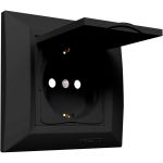 Розетка Vesta Electric roma одинарная с заземлением с крышкой FRZ00020105CMT (артикул 24347223) – фото 1