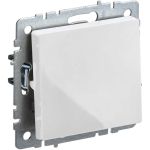 1-клавишный выключатель IEK Brite 10а вс10-1-0-брб белый BR-V10-0-10-K01 (артикул 24592467) – фото 1
