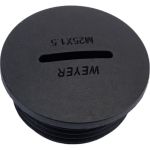 Заглушка отверстия DPK-M25B Weyer заглушка под плоскую отвертку, нар. M25x1.5 WE6800400 (артикул 26210405) – фото 1