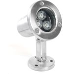 Подводный светодиодный прожектор FERON LL-822 80x80x130mm, 3W, AC24V, RGB, IP68 48467 (артикул 25676139) – фото 1