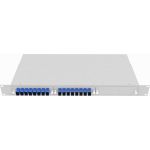 Оптический кросс TopLAN стоечный 19 , одномодовый, укомплектованный, КРС-Top-1U-12SC/U-OS2-GY (артикул 16429303) – фото 1