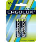 Батарейка Ergolux 1.5В LR6 Alkaline BL-2 11747 (артикул 16462475) – фото 1