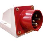 Стационарная вилка EKF PROxima 524, 3Р+РЕ, 32А, 380В, IP44, SQ ps-524-32-380 (артикул 16051429) – фото 1
