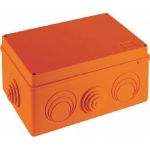 Огнестойкая коробка Экопласт JBS210 E110, о/п 210х150х100, 8 выходов, IP55, 12P, цвет оранжевый 43056HF (артикул 16418553) – фото 1