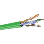 Кабель DATAREX категория 5е, 4 пары, u/utp, жила 0,51 +/- 0,01, pvcls, нга-lsltx, зеленый, коробка 305 м DR-140027 (артикул 24668835) – фото 1
