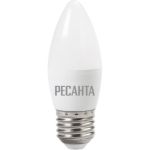 Светодиодная лампа Ресанта LL-R-C37-6W-230-4K-E27 (свеча, 6Вт, нейтр., Е27) 76/1/10 (артикул 16061798) – фото 1
