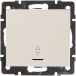 Проходной выключатель с подсветкой LEZARD RAIN белый 703-0288-114 (артикул 16027968) – фото 1