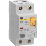 Узо IEK karat вд3-63 2p 40а 30ма 6ка тип ac MDV20-2-040-030 (артикул 28252298) – фото 1